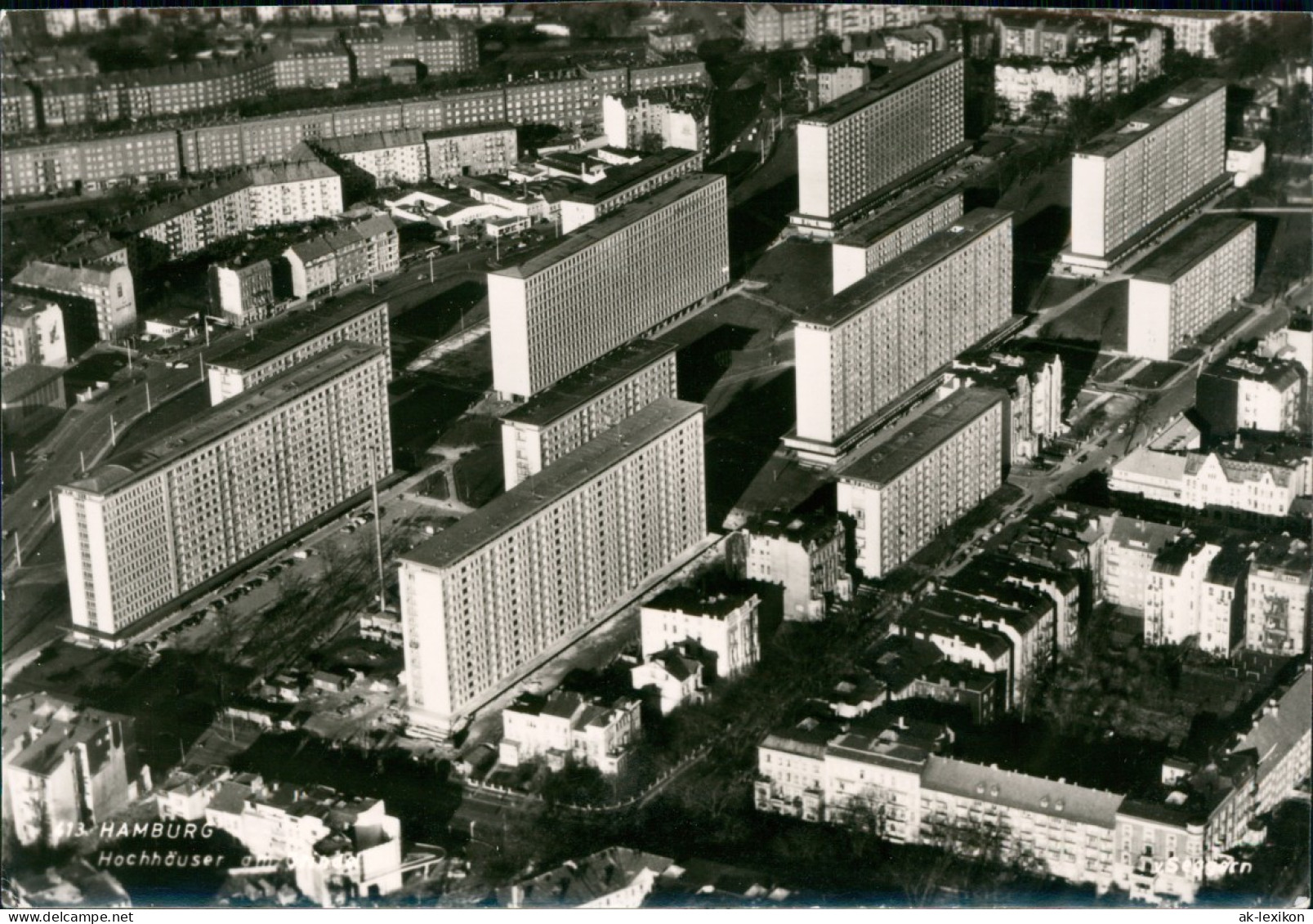 Ansichtskarte Hamburg Luftbild Hochhaussiedlung 1964 - Otros & Sin Clasificación