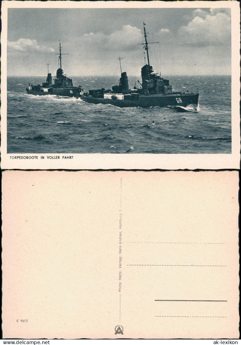 Ansichtskarte  Torpedoboote Schiffe/Schifffahrt - Kriegsschiffe (Marine) 1936 - Guerre