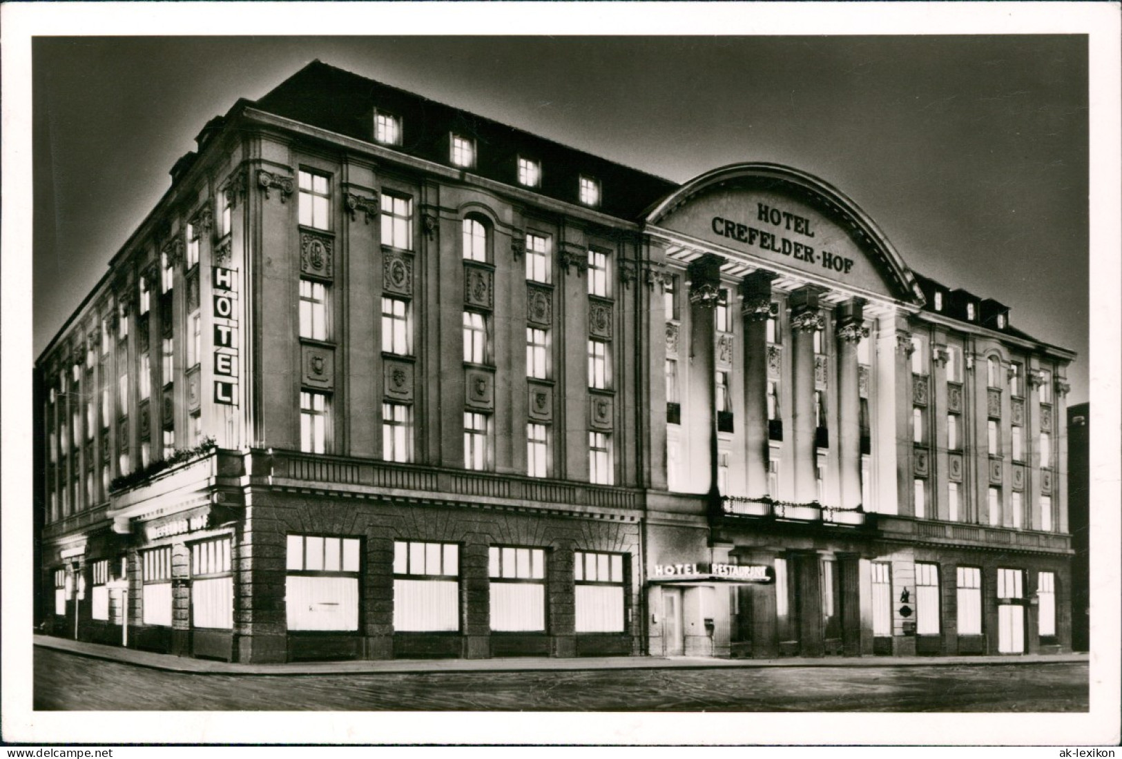 Ansichtskarte Krefeld Crefeld Hotel Krefelder Hof, Ostwall 1959 - Krefeld