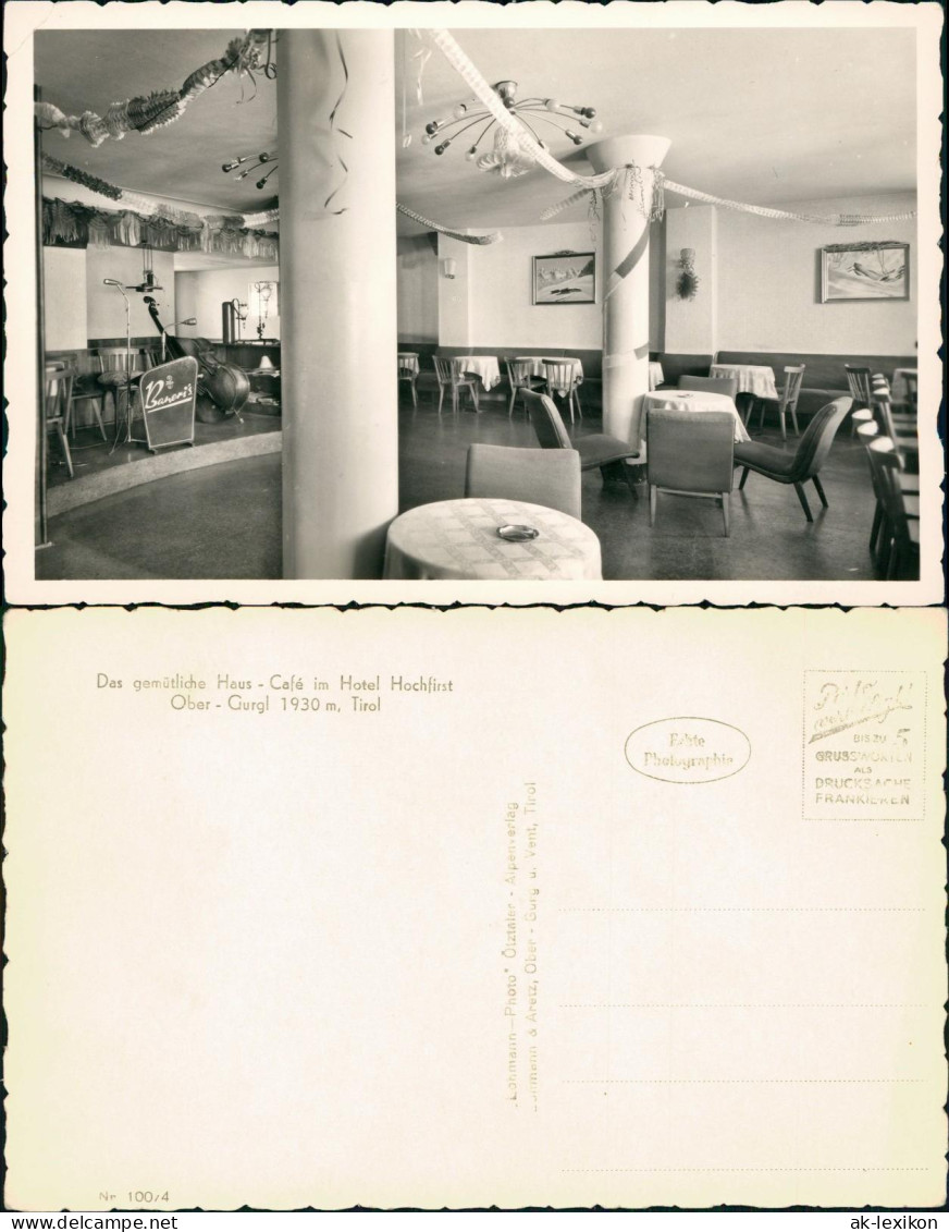 Obergurgl Haus - Café Im Hotel Hochfirst Gastraum Orchester 1938 - Autres & Non Classés