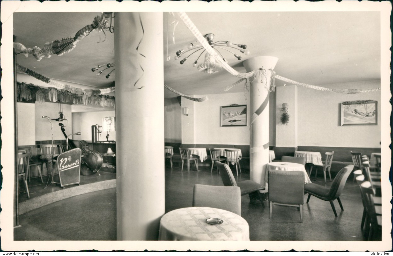Obergurgl Haus - Café Im Hotel Hochfirst Gastraum Orchester 1938 - Sonstige & Ohne Zuordnung
