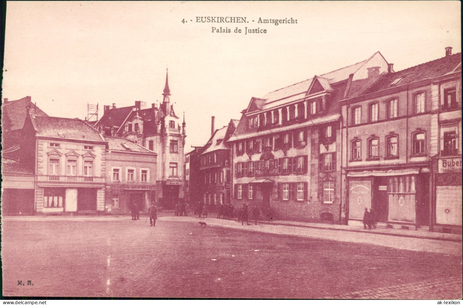 Ansichtskarte Euskirchen Partie Am Amtsgericht 1922 - Euskirchen