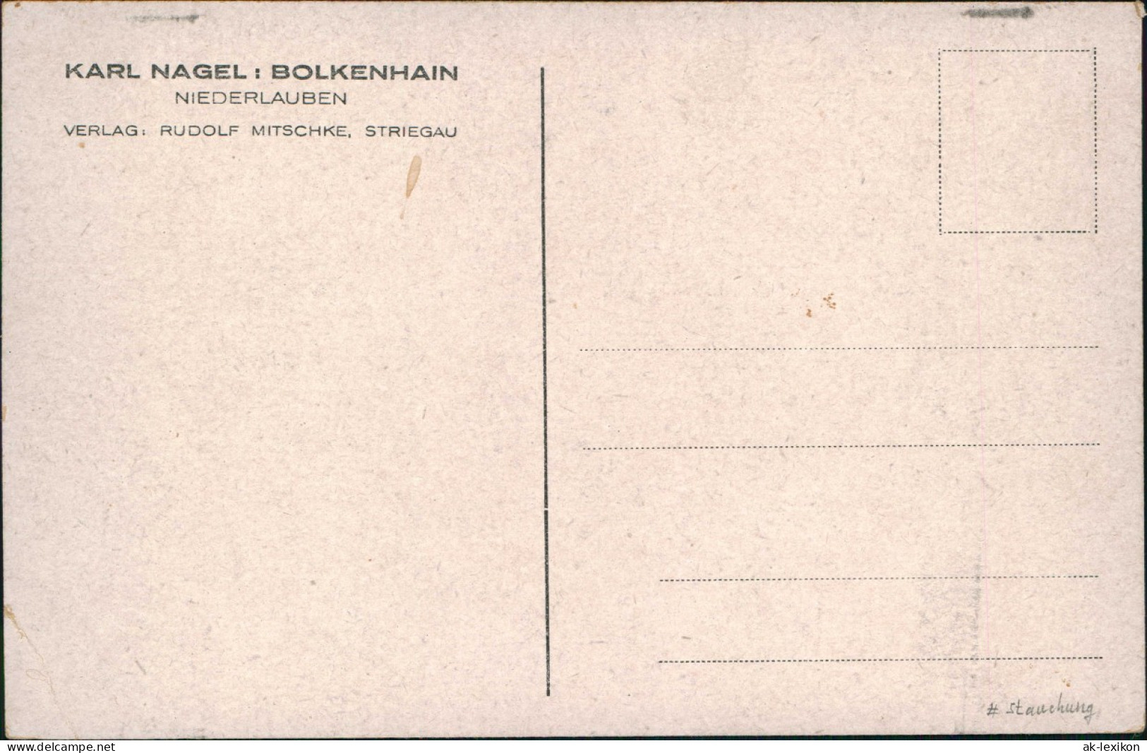 Postcard Bolkenhain Bolków Straßenpartie - Niederlauben 1923 - Schlesien