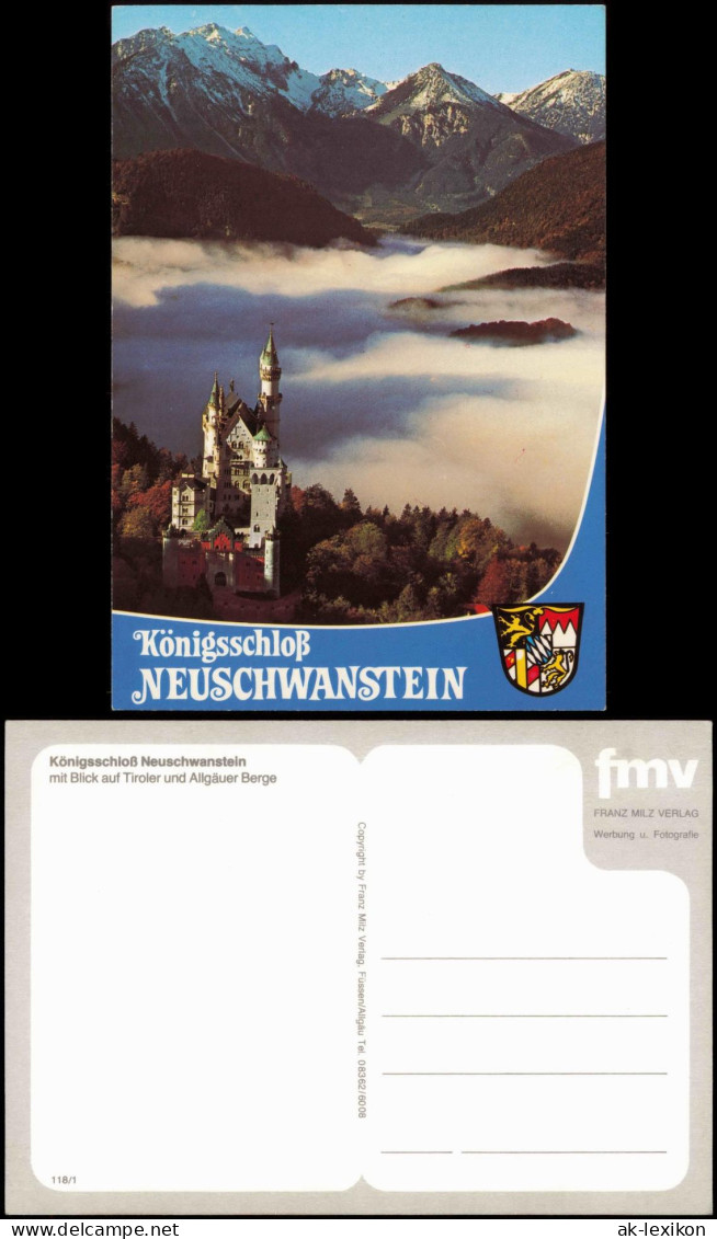 Ansichtskarte Schwangau Königsschloß Neuschwanstein In Den Wolken 1988 - Other & Unclassified