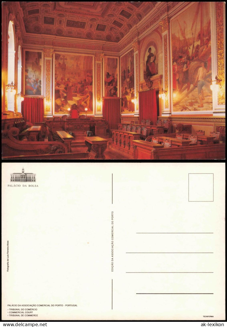 Postcard Porto . TRIBUNAL DO COMÉRCIO Palacio 1996 - Andere & Zonder Classificatie