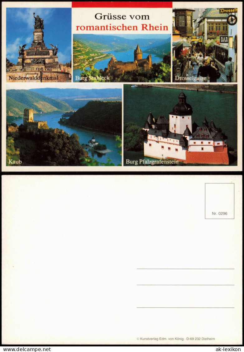 Gruss Vom Romantischen Rhein (Fluss), Kaub, Burg Stahleck Uvm. 1980 - Non Classés