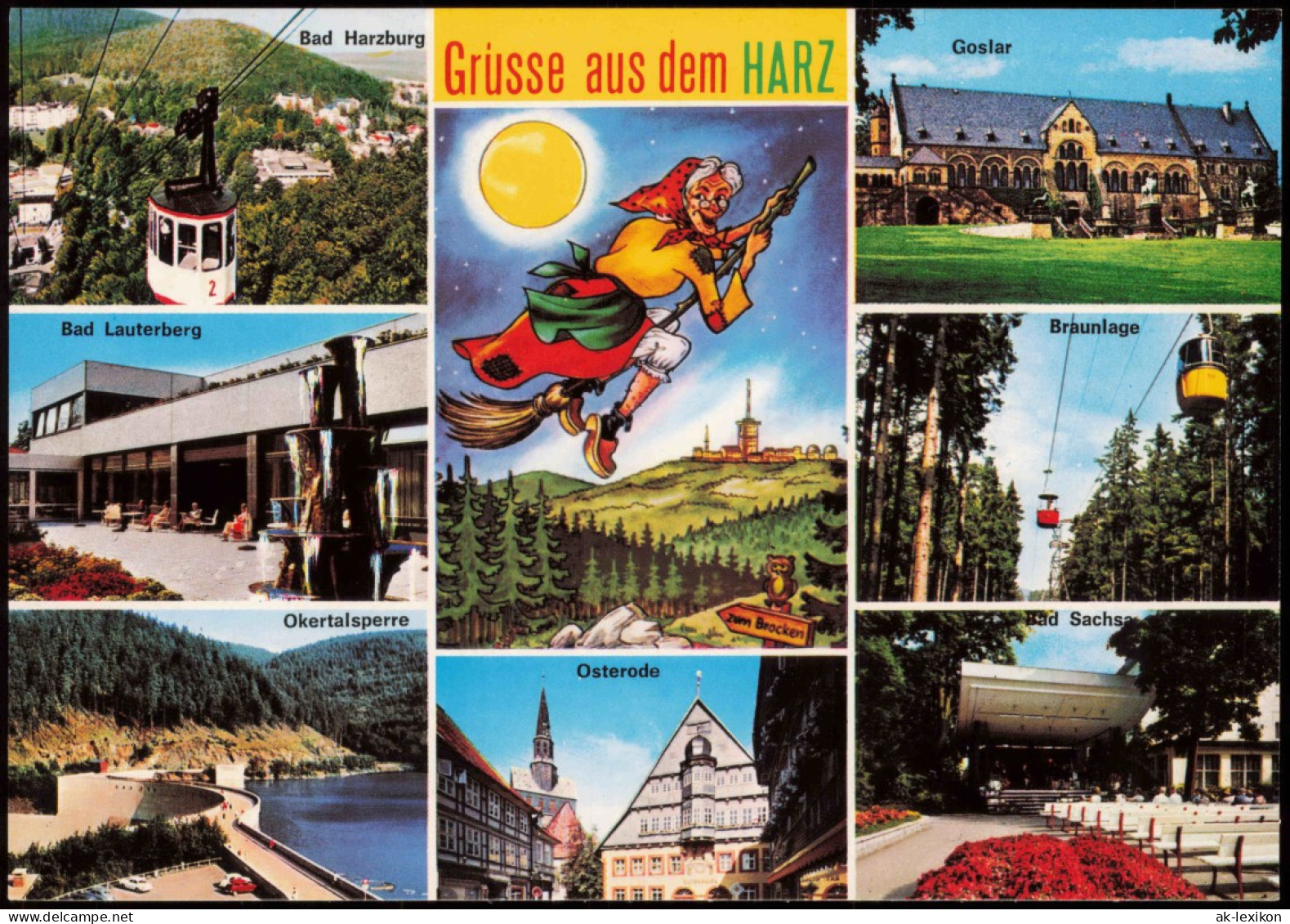 Ansichtskarte  Grüsse Aus Dem HARZ (Mehrbildkarte Mit Hexe) 1980 - Non Classés