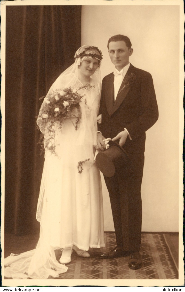 Ansichtskarte  Hochzeit - Braut Und Bräutigam 1938 - Matrimonios