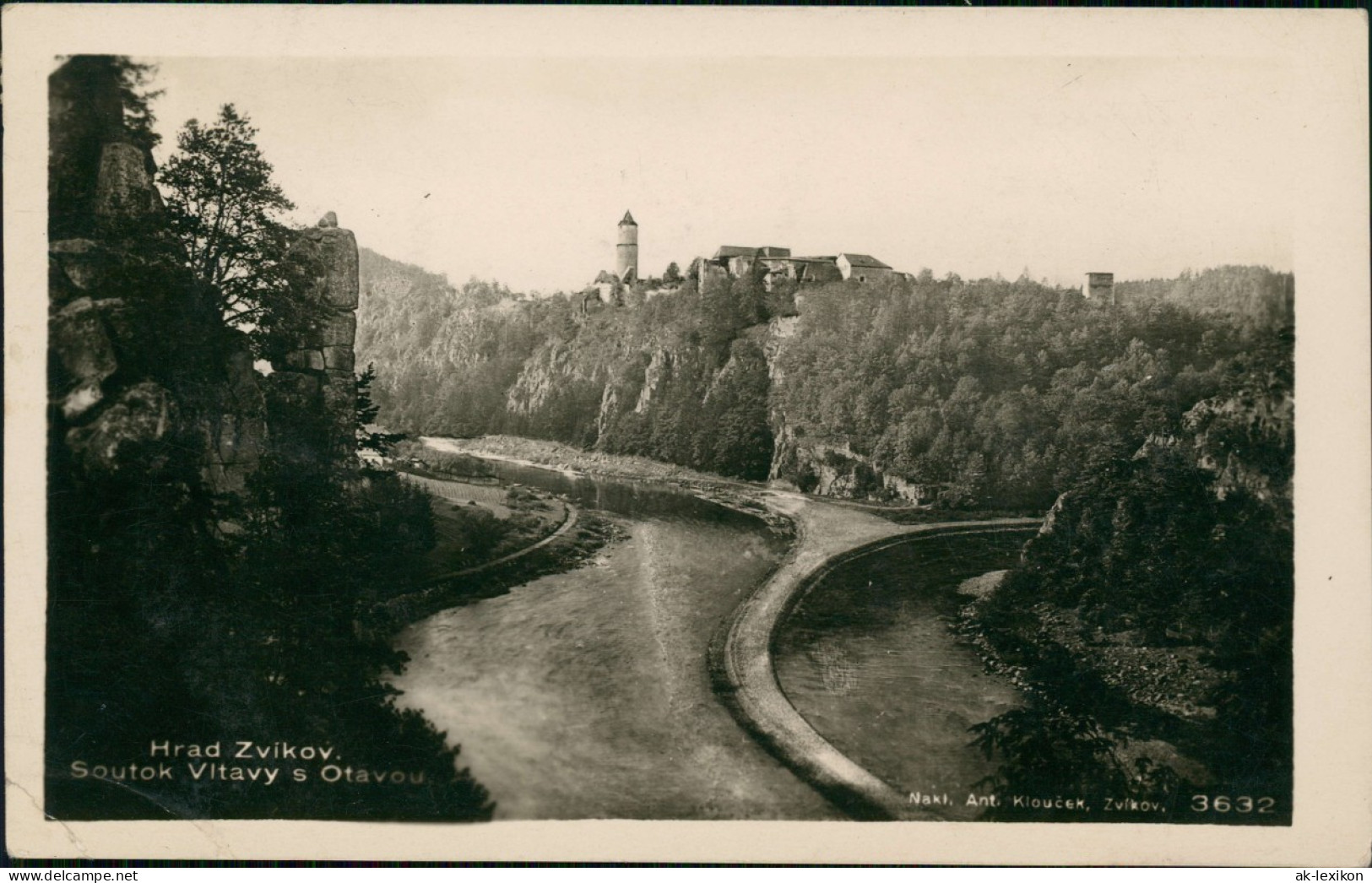 Zwickau (Südböhmen) Zvíkov Burg Zvíkov Klingenberg - Fotokarte 1932 - Czech Republic