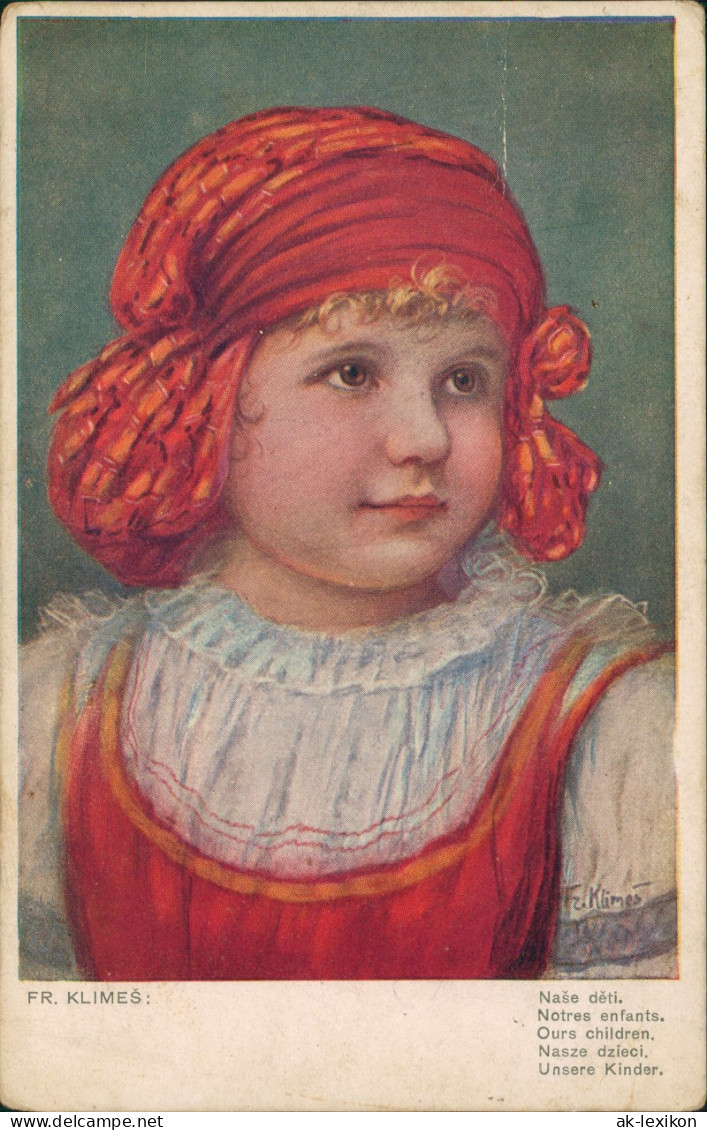 Künstlerkarte: Gemälde / Kunstwerke Unsere Kinder FR. KLIMEŠ: 1918 - Paintings