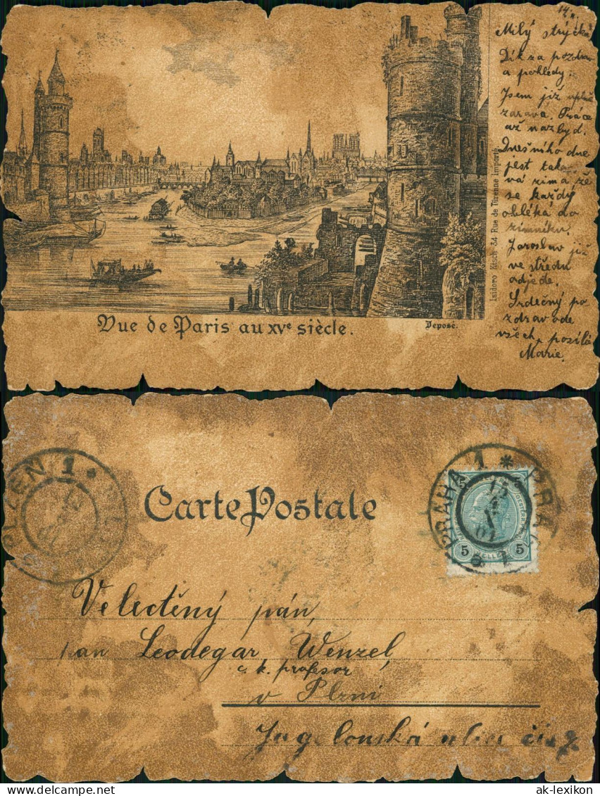 CPA Paris Vue De Paris Au Xve Siècle. 1800/1901 - Sonstige & Ohne Zuordnung