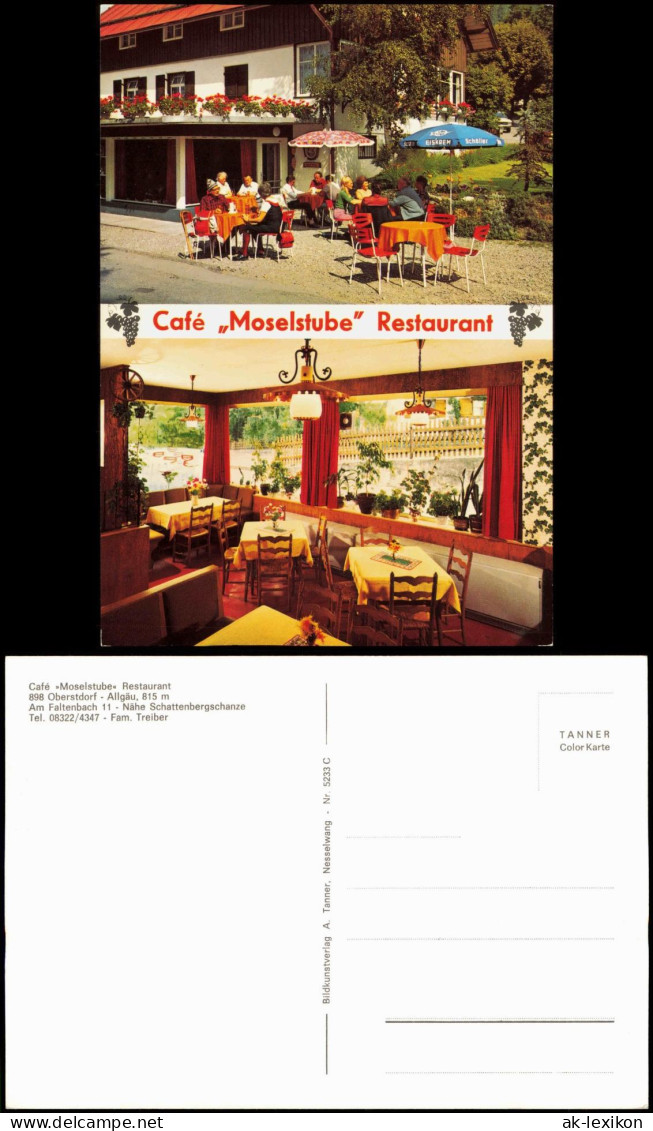 Ansichtskarte Oberstdorf (Allgäu) Café »Moselstube« Restaurant 1978 - Oberstdorf