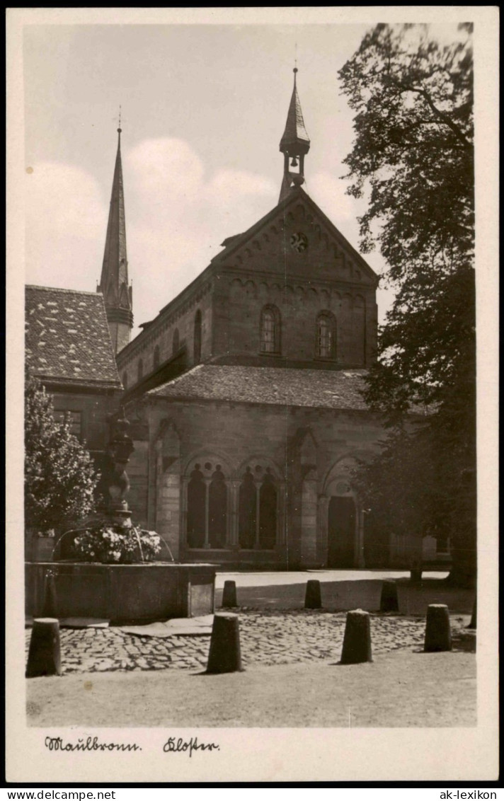 Ansichtskarte Maulbronn Kloster, Springbrunnen 1932 - Other & Unclassified