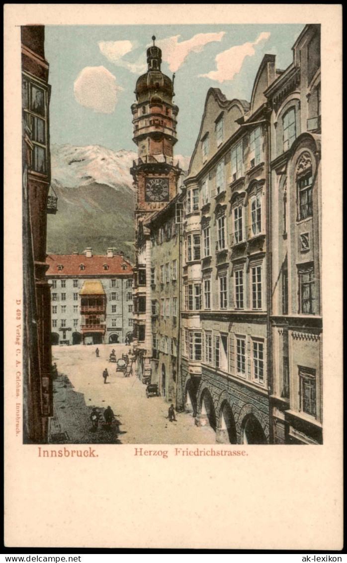 Ansichtskarte Innsbruck Herzog-Friedrich-Straße 1909 - Innsbruck