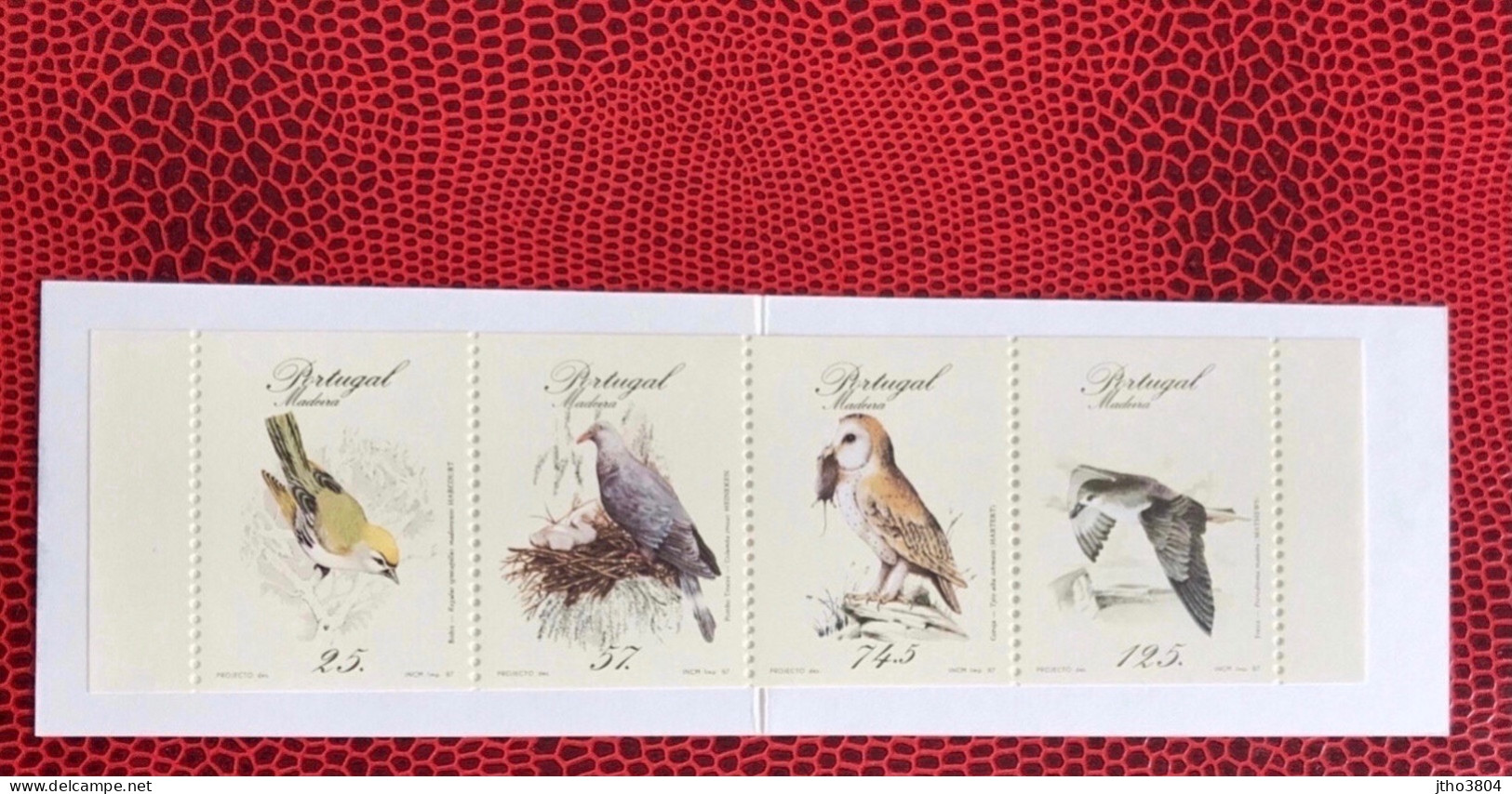 PORTUGAL 1987 4v Booklet Neuf MNH ** Mi 111 /14 Ucello Oiseau Bird Pájaro Vogel MADEIRA - Other & Unclassified