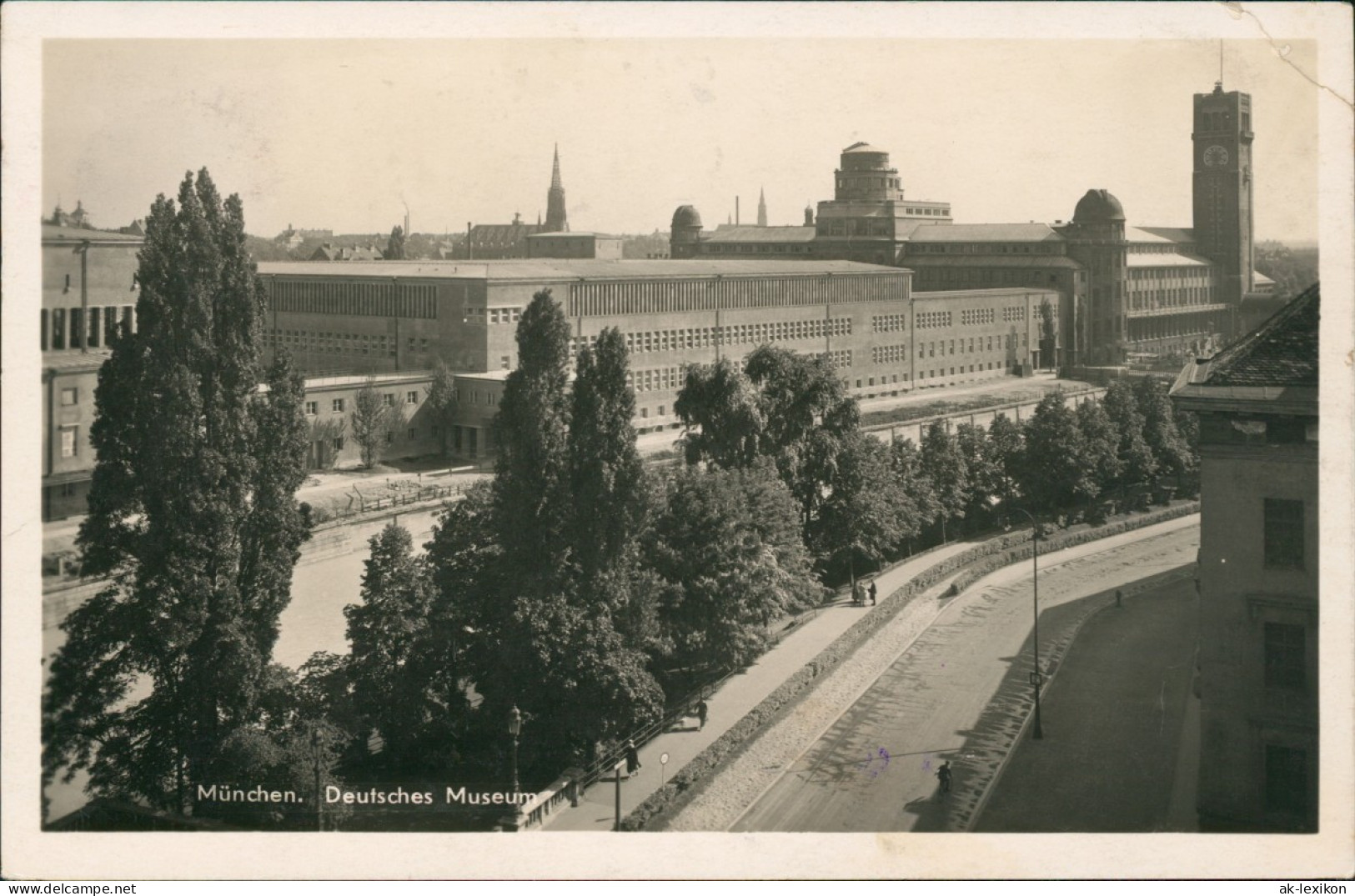 Ansichtskarte München Deutsches Museum, Straße - Fotokarte 1933 - München