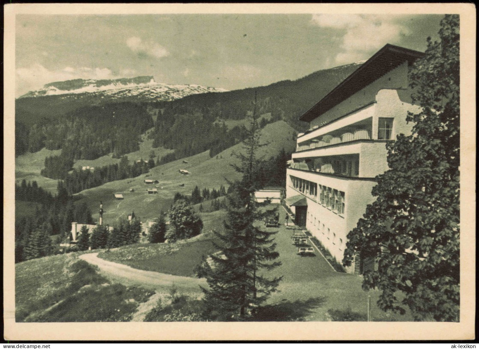 Ansichtskarte Oberstdorf (Allgäu) Riezlern Hochgebirgsklinik Dr. Backer 1932 - Oberstdorf