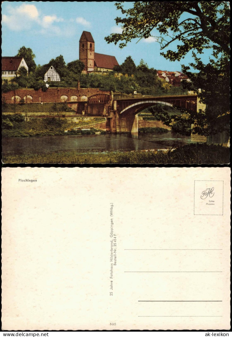 Ansichtskarte Plochingen Brücke, Stadt 1973 - Other & Unclassified