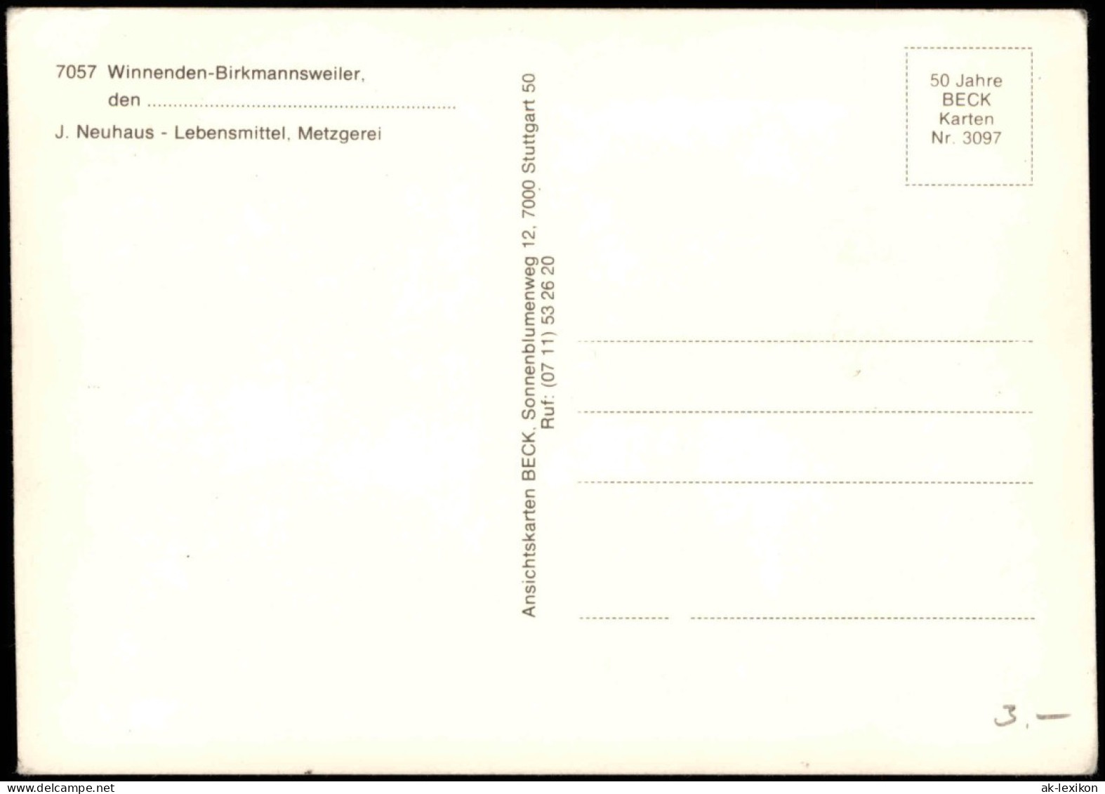 Ansichtskarte Winnenden Birkmannsweiler - Stadtpartien 1983 - Other & Unclassified