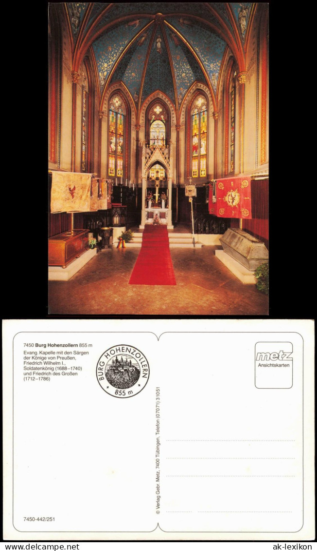 Hechingen Burg Hohenzollern Evang. Kapelle Särgen Der Könige Von Preußen 1980 - Hechingen