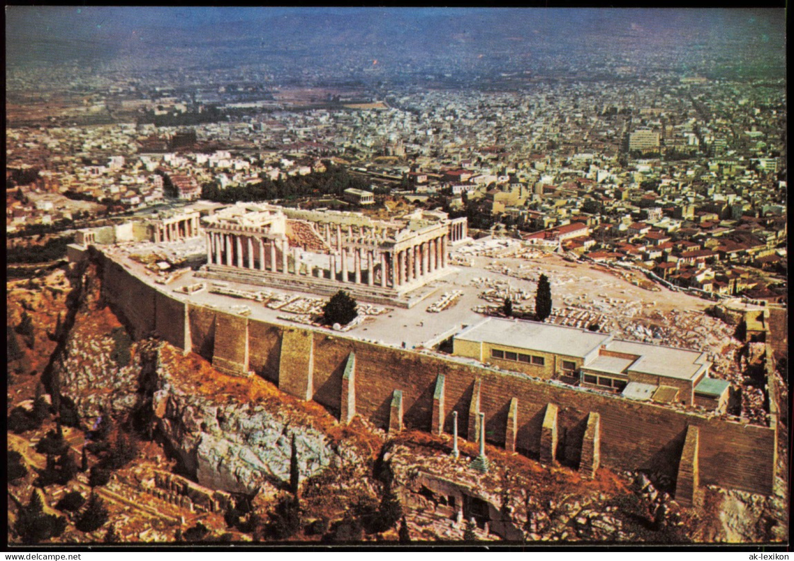 Athen Αθήνα Panorama Η ᾿Ακρόπολις ἀπὸ αέρος Acropolis By Air 1980 - Grèce