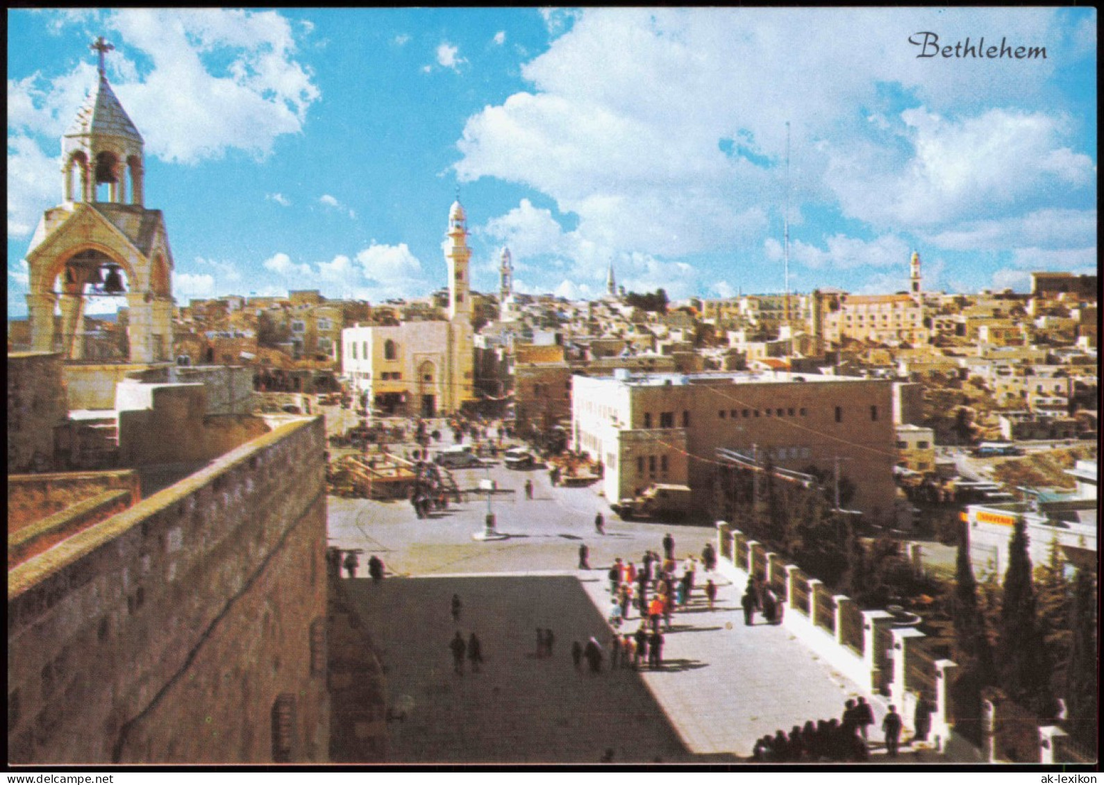 Bethlehem בֵּית לֶחֶם بيت لحم Panorama-Ansicht 1975 - Israel