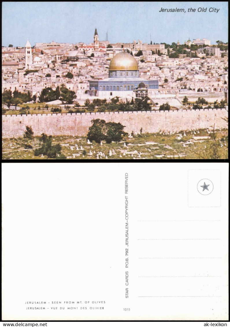 Jerusalem רושלים Panorama-Ansicht OLD CITY SEEN FROM MT. OF OLIVES 1970 - Israel