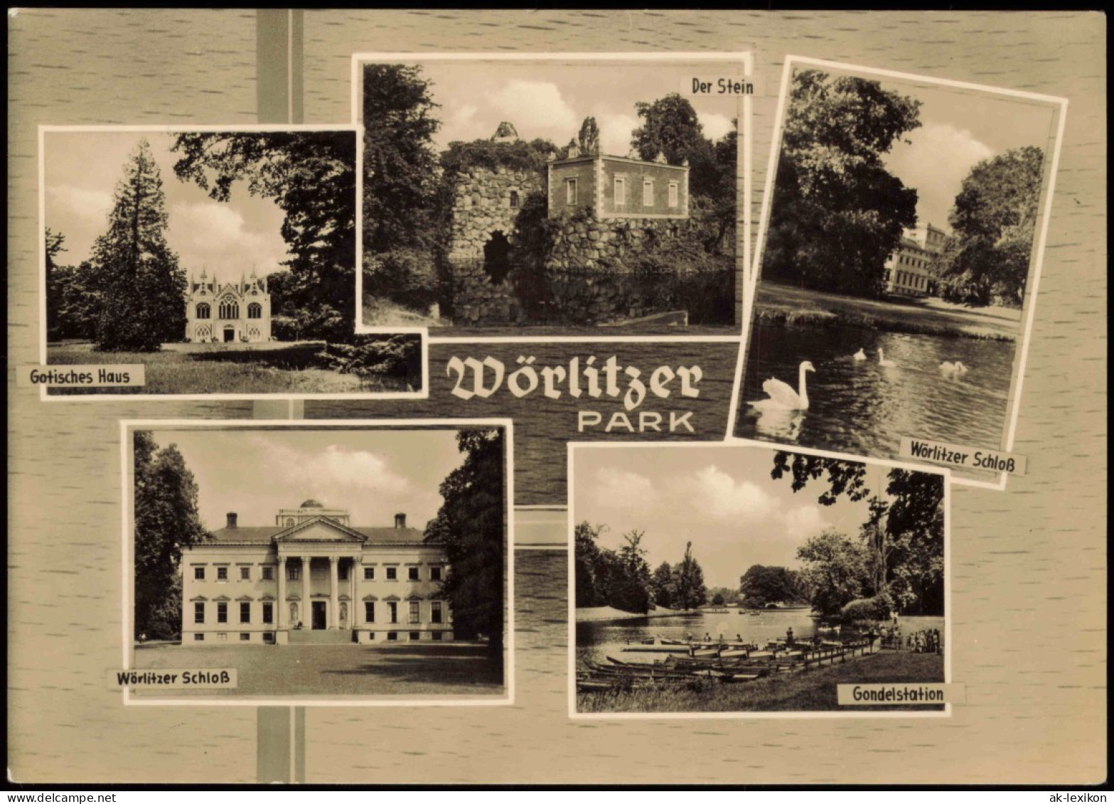 Wörlitz-Oranienbaum-Wörlitz Wörlitzer Park, Schloss, Gondelstation 1964 - Sonstige & Ohne Zuordnung