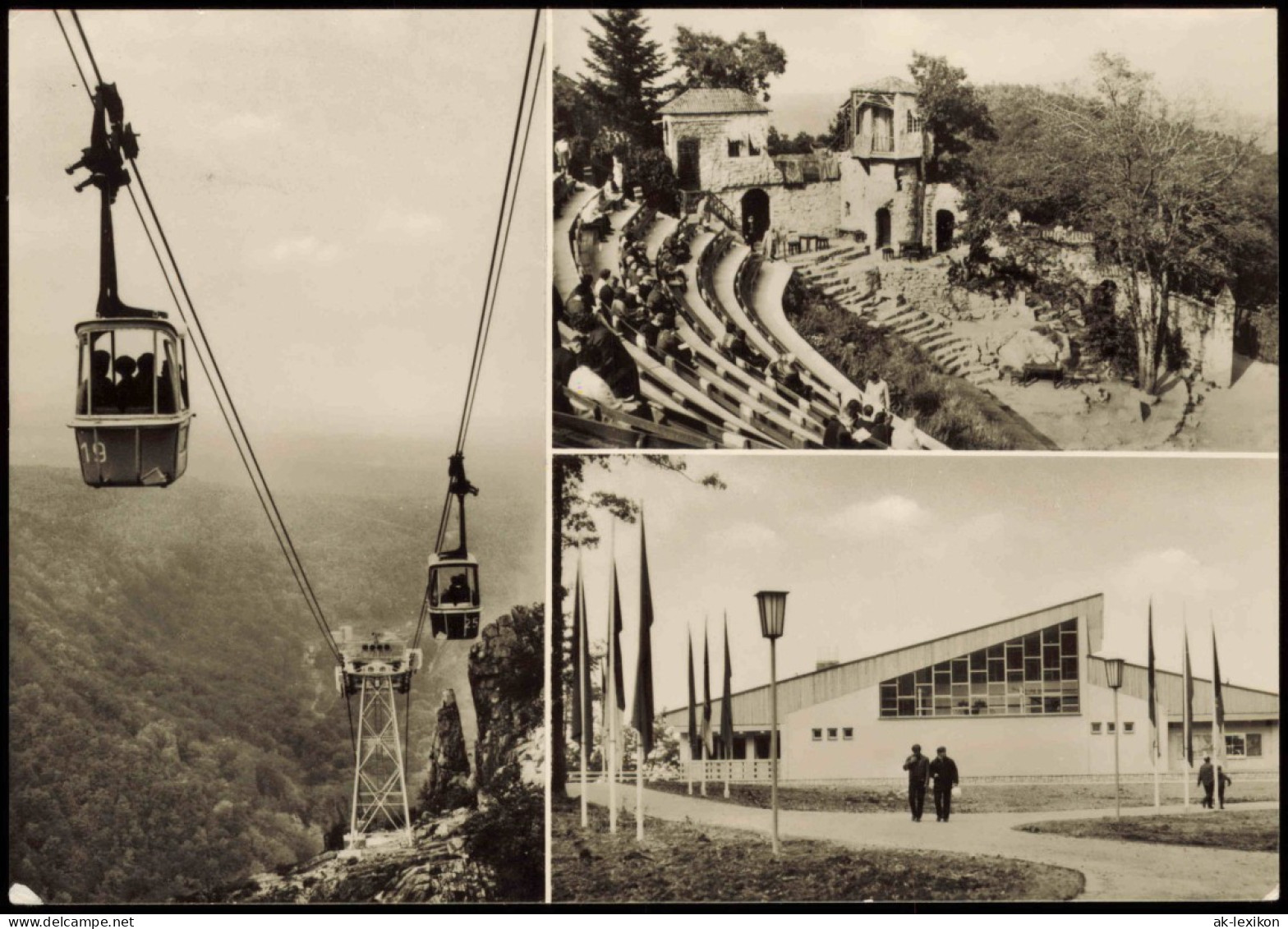 Thale (Harz) Schwebebahn Bodetal - Hexentanzplatz Bergtheater Bergstation 1978 - Autres & Non Classés