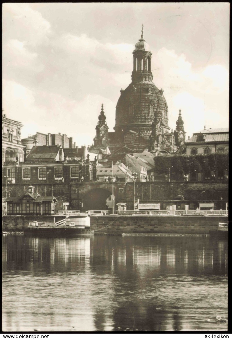 Innere Altstadt-Dresden Frauenkirche Vom Neustädter Elbufer 1979 - Dresden