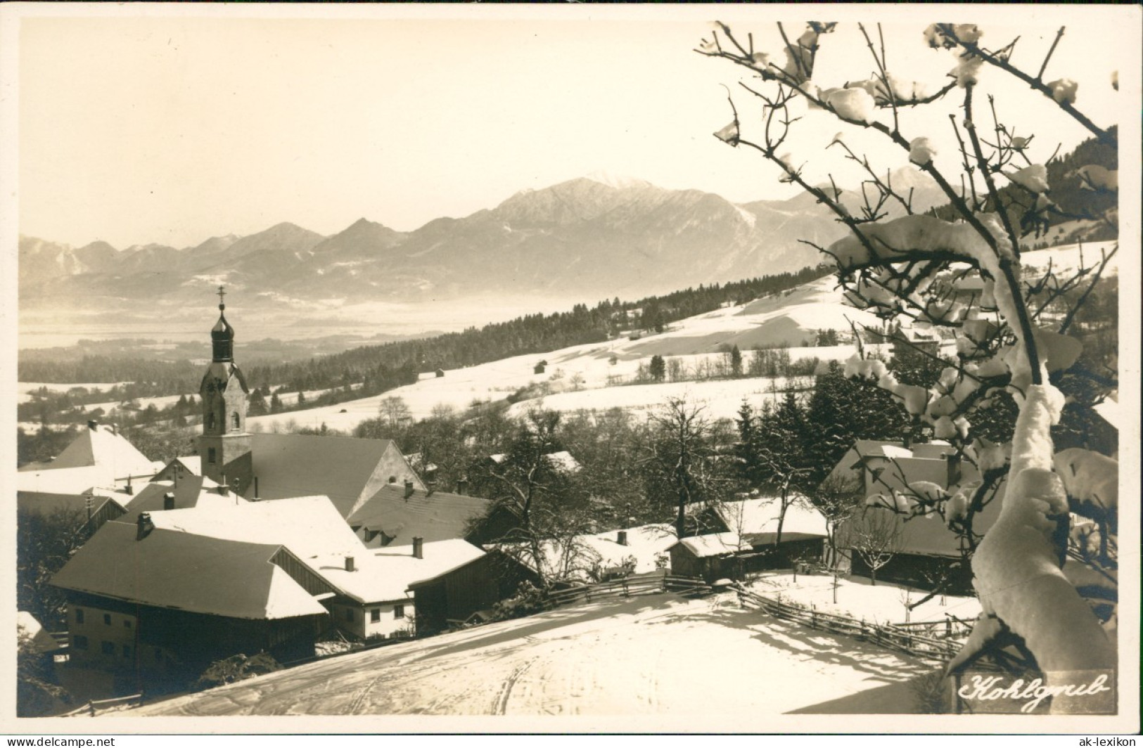 Ansichtskarte Bad Kohlgrub Stadtblick Im Winter 1927 - Other & Unclassified