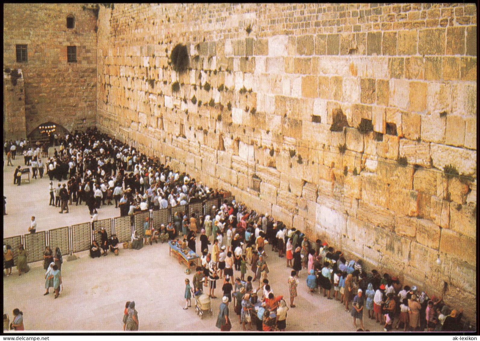 Postcard Jerusalem Jeruschalajim (רושלים) THE WESTERN WALL 1980 - Israel