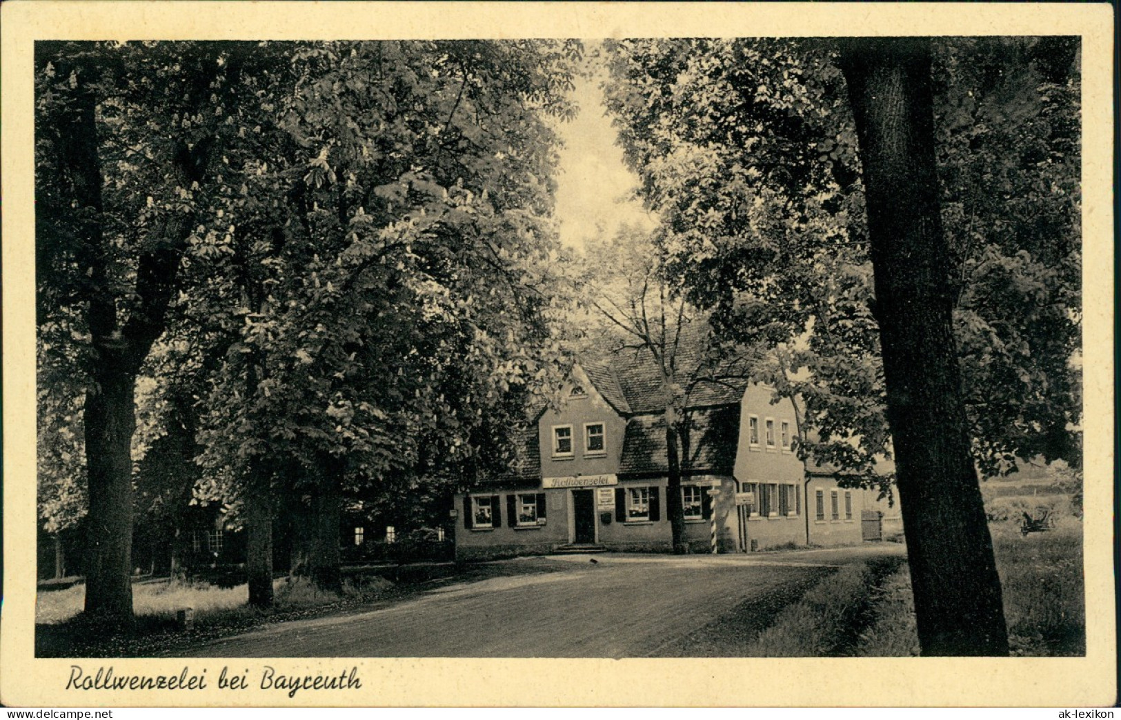 Ansichtskarte Rollwenzelei-Bayreuth Restaurant 1934 - Bayreuth
