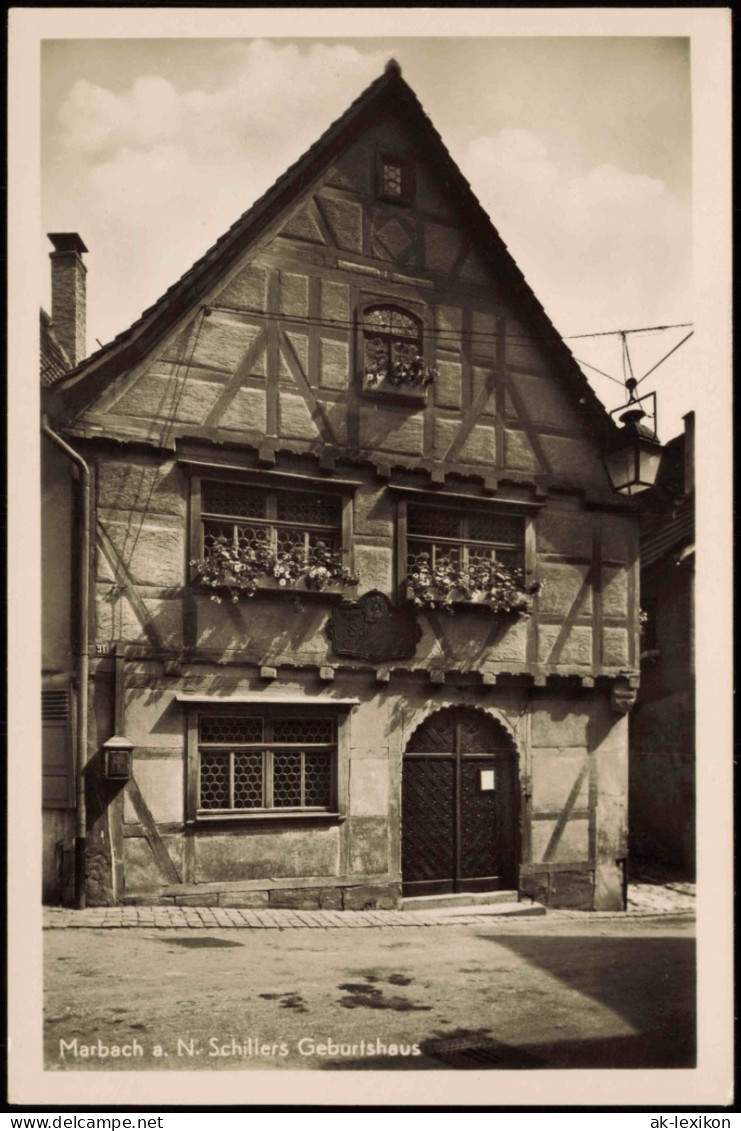 Ansichtskarte Marbach Am Neckar Schillers Geburtshaus 1940 - Andere & Zonder Classificatie