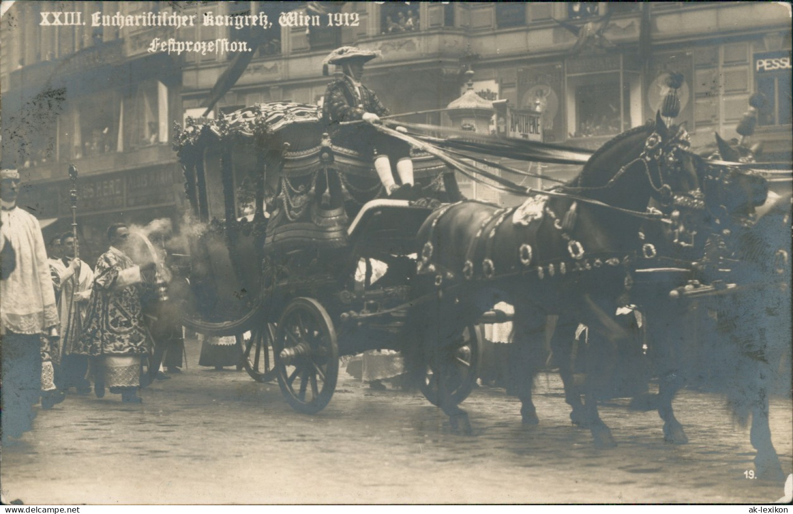 Ansichtskarte Wien XXIII. Eucharistischer Kongreß Festprozession 1912 - Andere & Zonder Classificatie