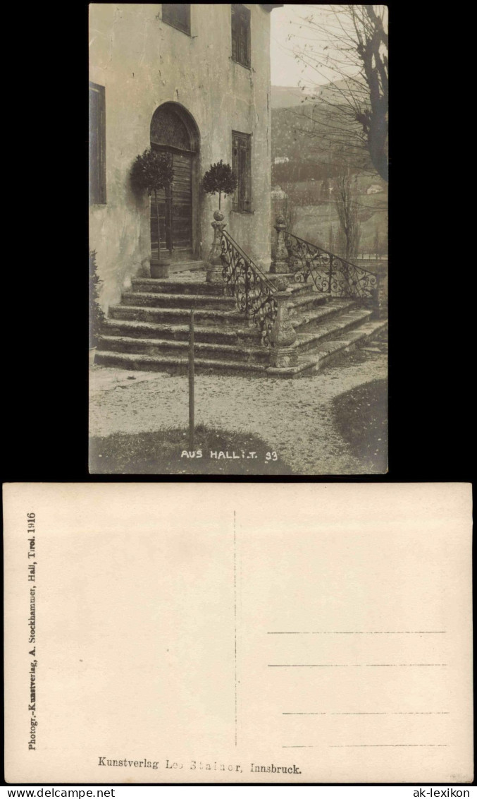 Ansichtskarte Hall In Tirol Solbad Hall Ortsansicht 1916 - Other & Unclassified