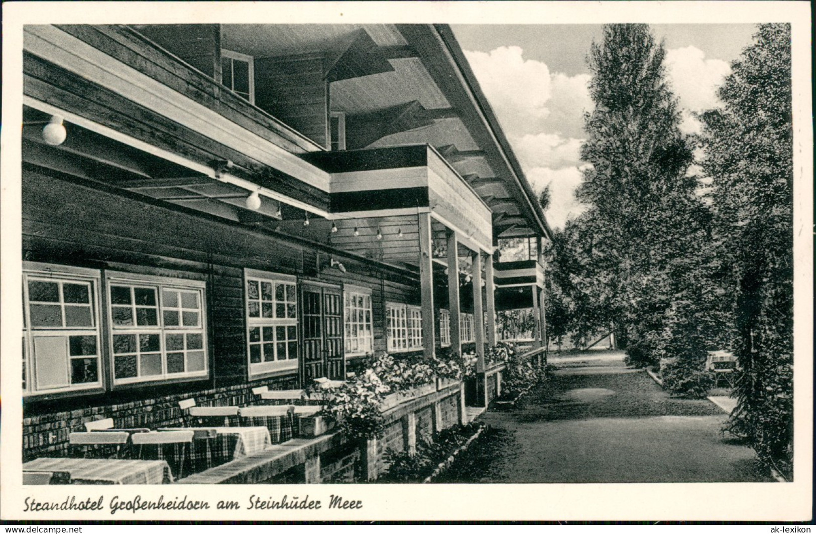 Ansichtskarte Großenheidorn (Wunstorf) Strandhotel Am Steinernen Meer 1956 - Sonstige & Ohne Zuordnung