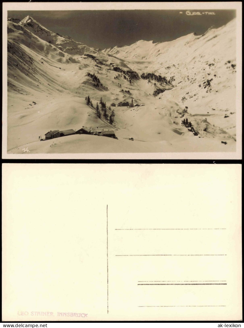 Gurgl-Sölden (Ötztal) Umland-Ansicht, Verschneite Berg-Welt 1920 - Other & Unclassified