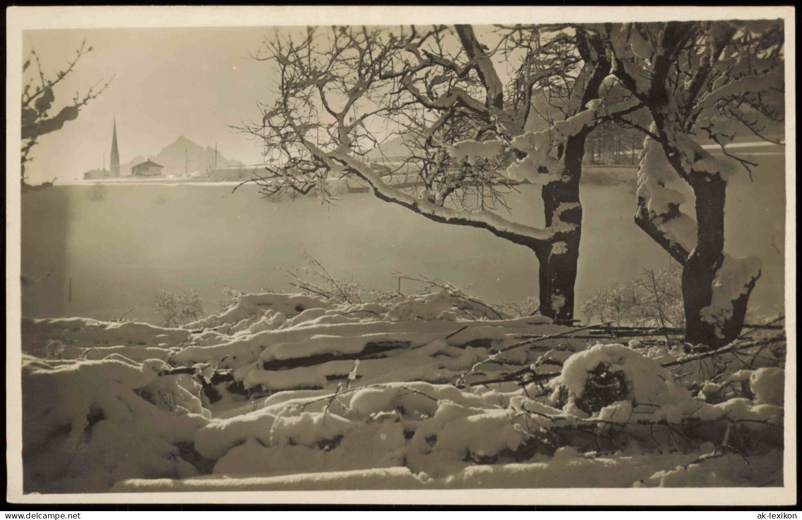 Ansichtskarte Natters Umland-Ansicht, Verschneite Landschaft Im Winter 1920 - Otros & Sin Clasificación