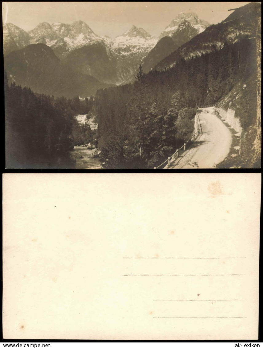 Ansichtskarte  Alpen (Allgemein) Echtfoto-AK Berg-Panorama 1920 - Unclassified