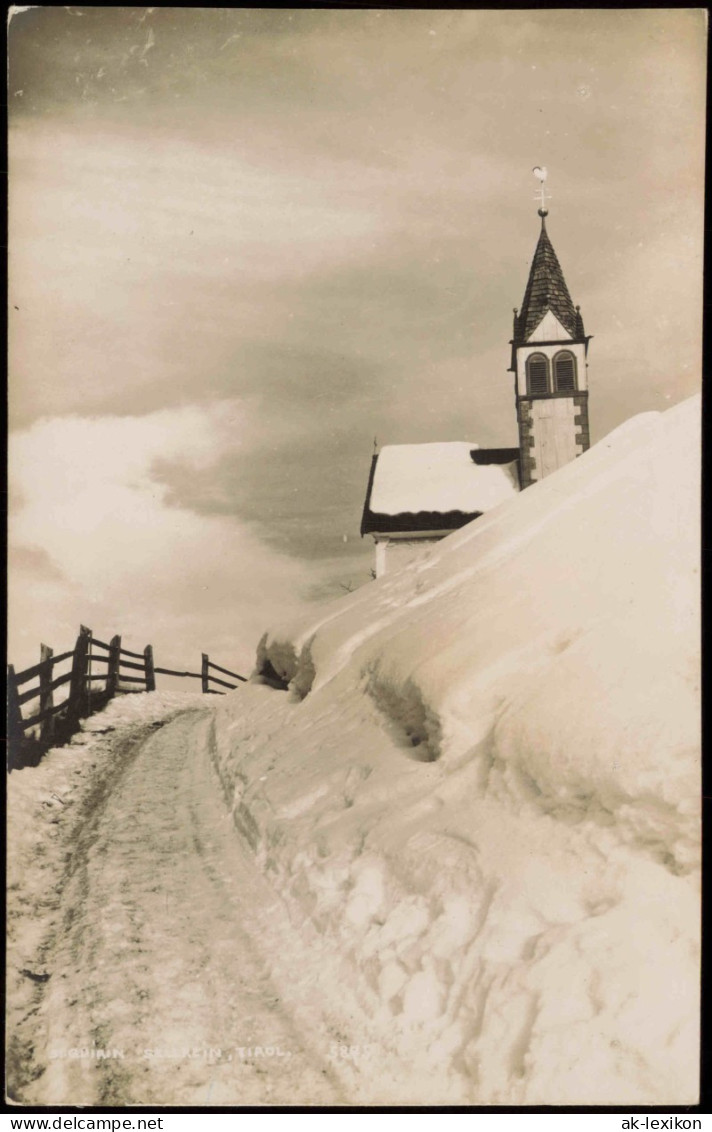 Partie An Der Kirche Im Winter Fotokarte 2 - Otros & Sin Clasificación