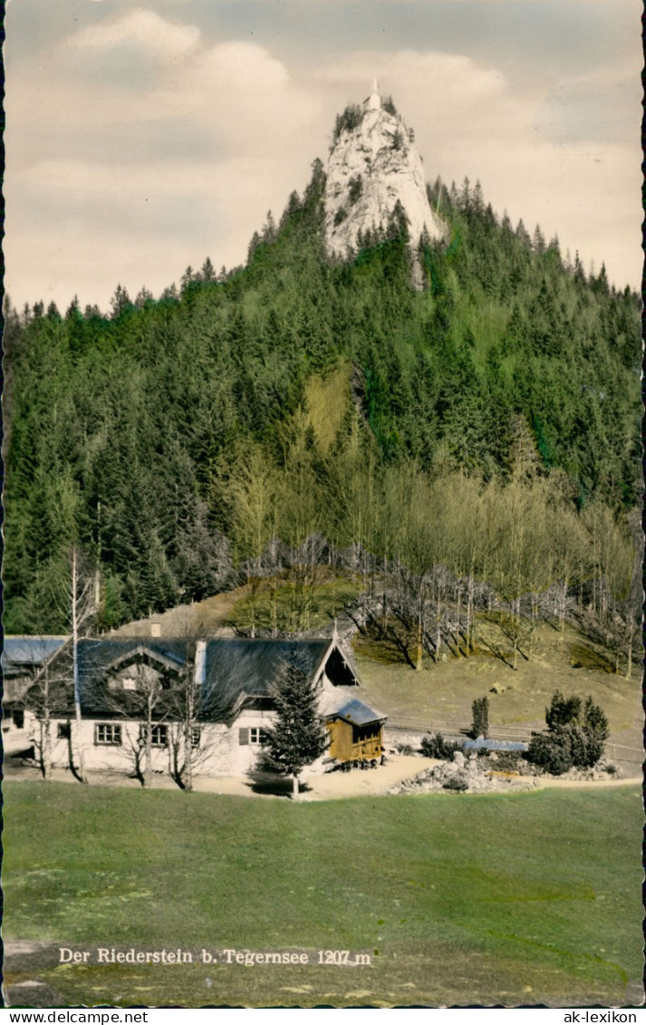 Ansichtskarte Rottach-Egern Der Riederstein - Haus Colorfoto-Karte 1956 - Other & Unclassified