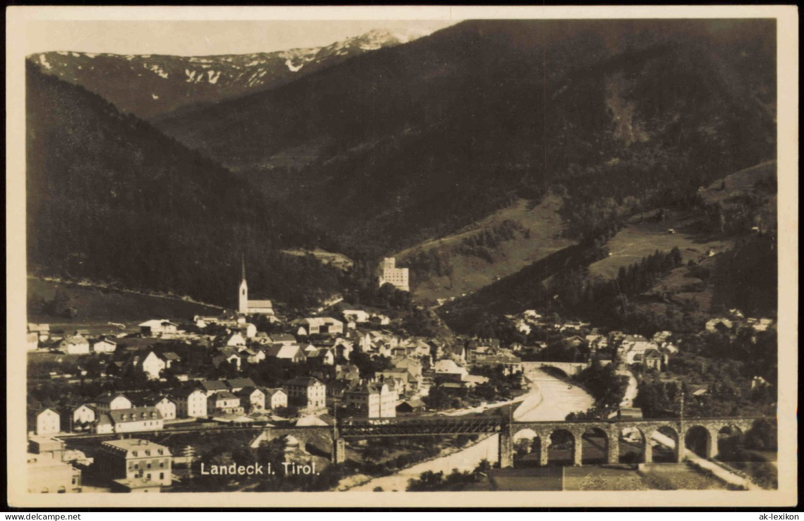 Ansichtskarte Landeck (Tirol) Panorama-Ansicht 1924 - Other & Unclassified