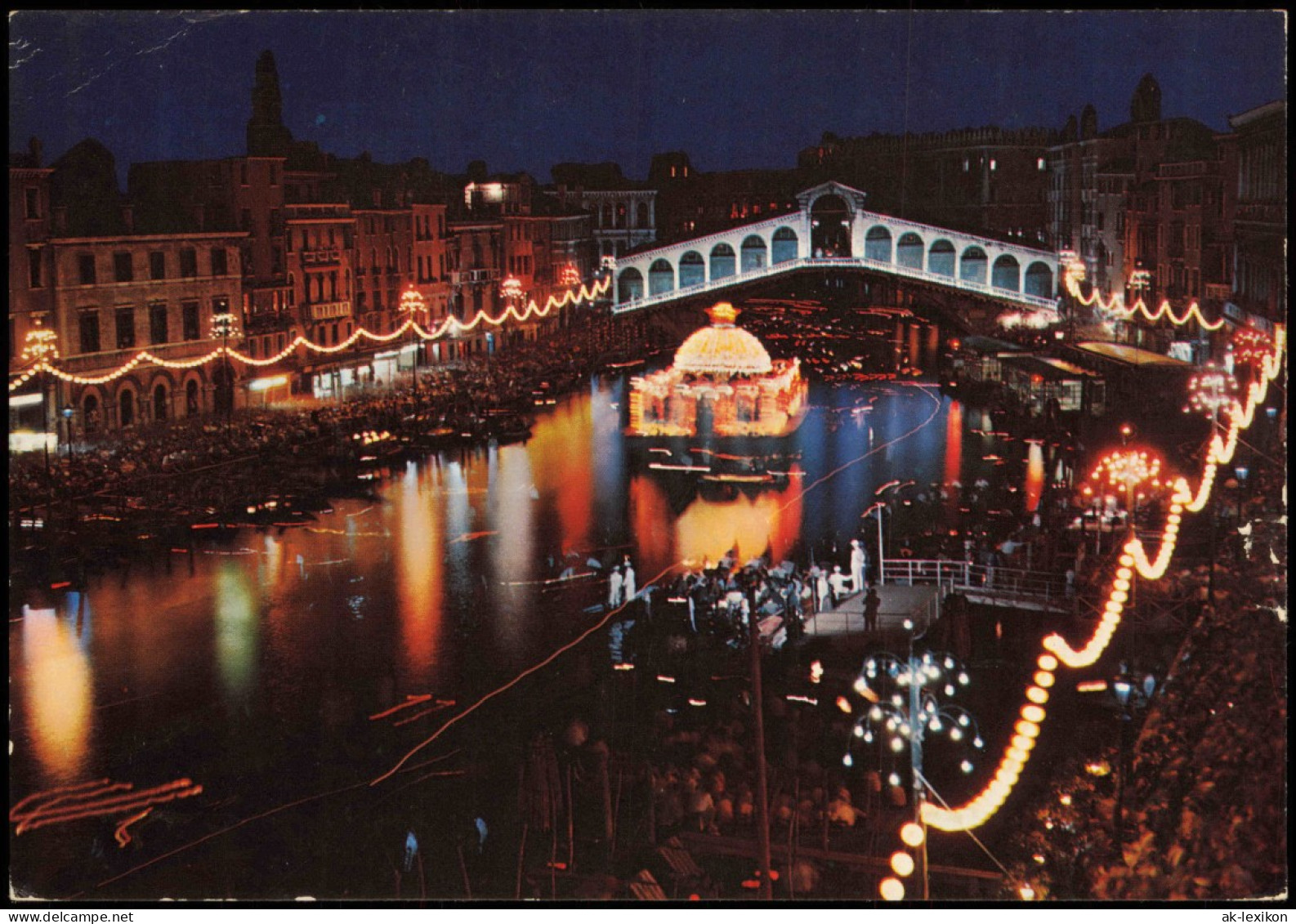 Venedig Venezia Das Nächtlich Fest Auf Dem Kanal Festa Notturna In Canale 1982 - Sonstige & Ohne Zuordnung