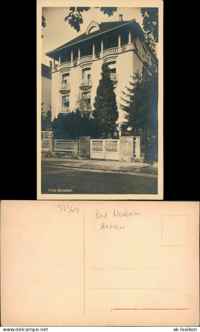 Ansichtskarte Bad Nauheim Stadtvilla - Terrassenstraße 1928 - Bad Nauheim