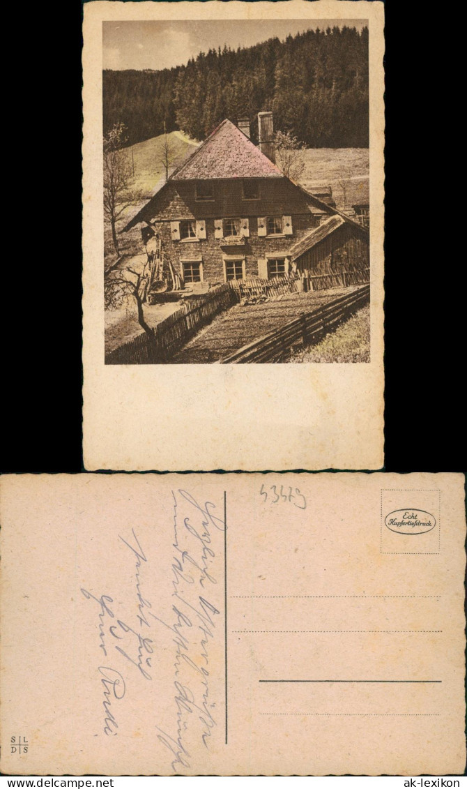 Ansichtskarte  Bauernhaus 1928 - Te Identificeren