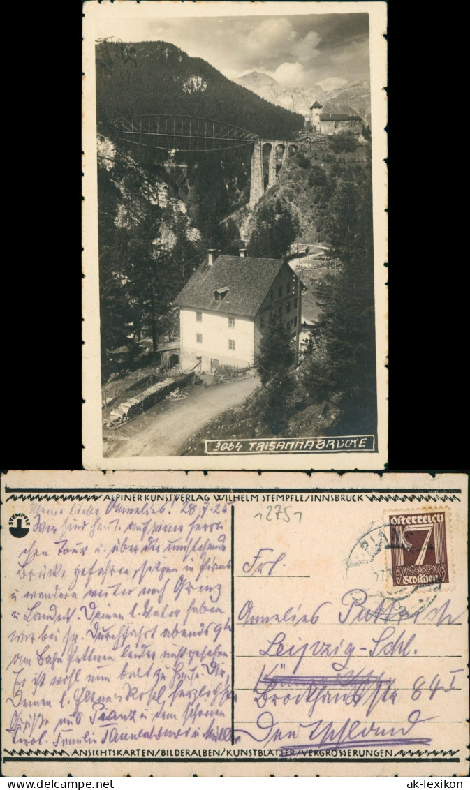 Ansichtskarte Tobadill Trisannabrücke - Haus - Fotokarte 1925 - Otros & Sin Clasificación