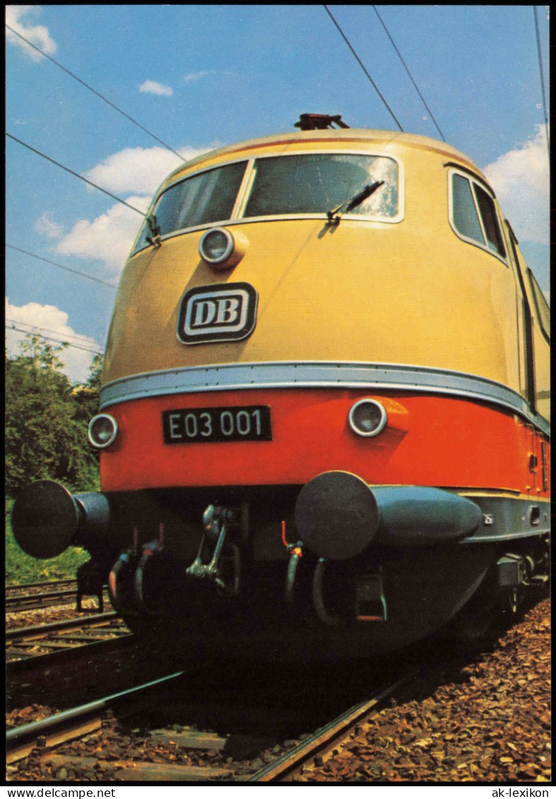 Verkehr/KFZ - Eisenbahn Zug Schnellfahrlokomotive E 03 Der DB 1978 - Trains