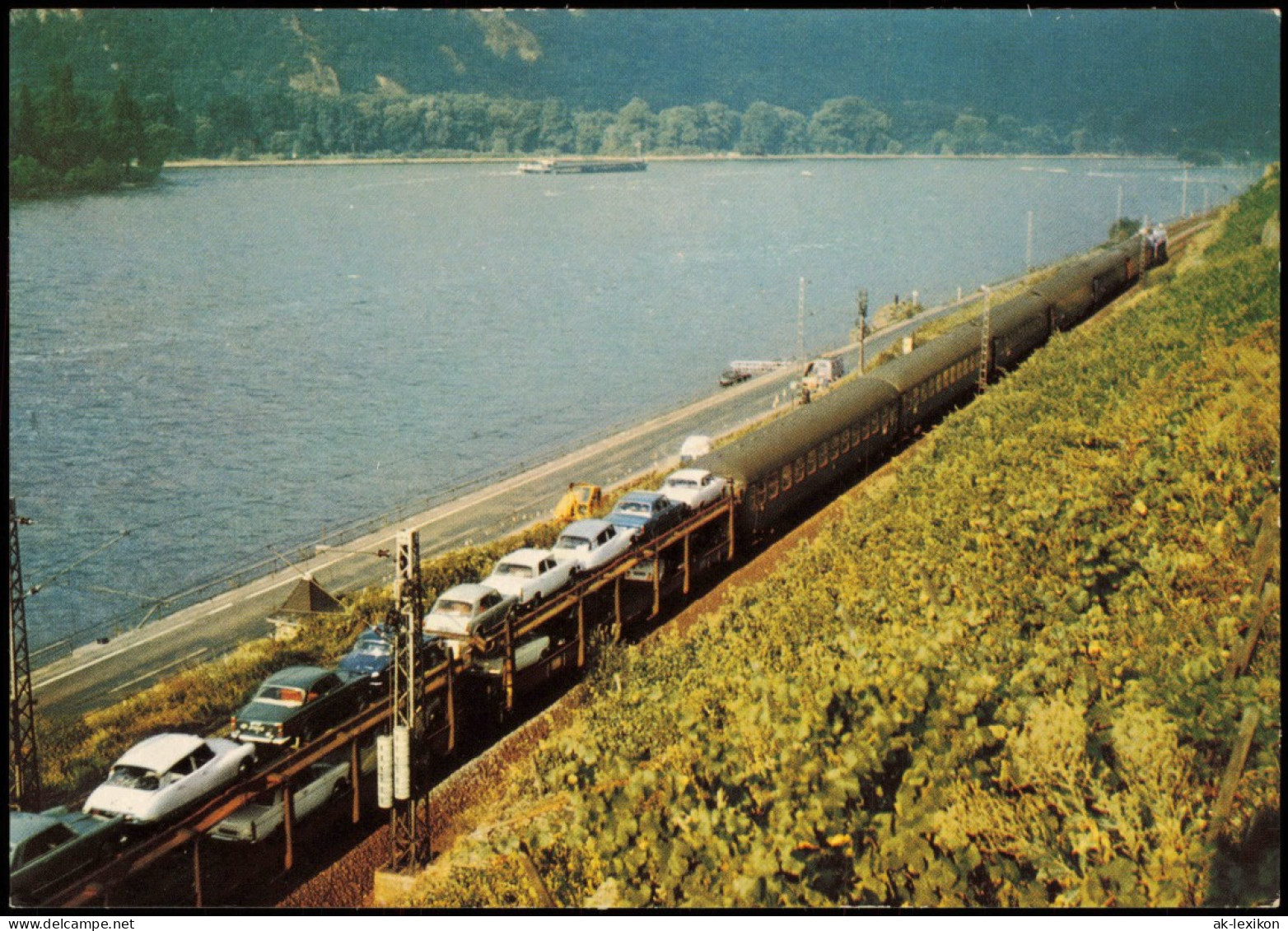 Eisenbahn Zug Lokomotive Sonderdienst Der DB „Auto Im Reisezug" 1978 - Trains