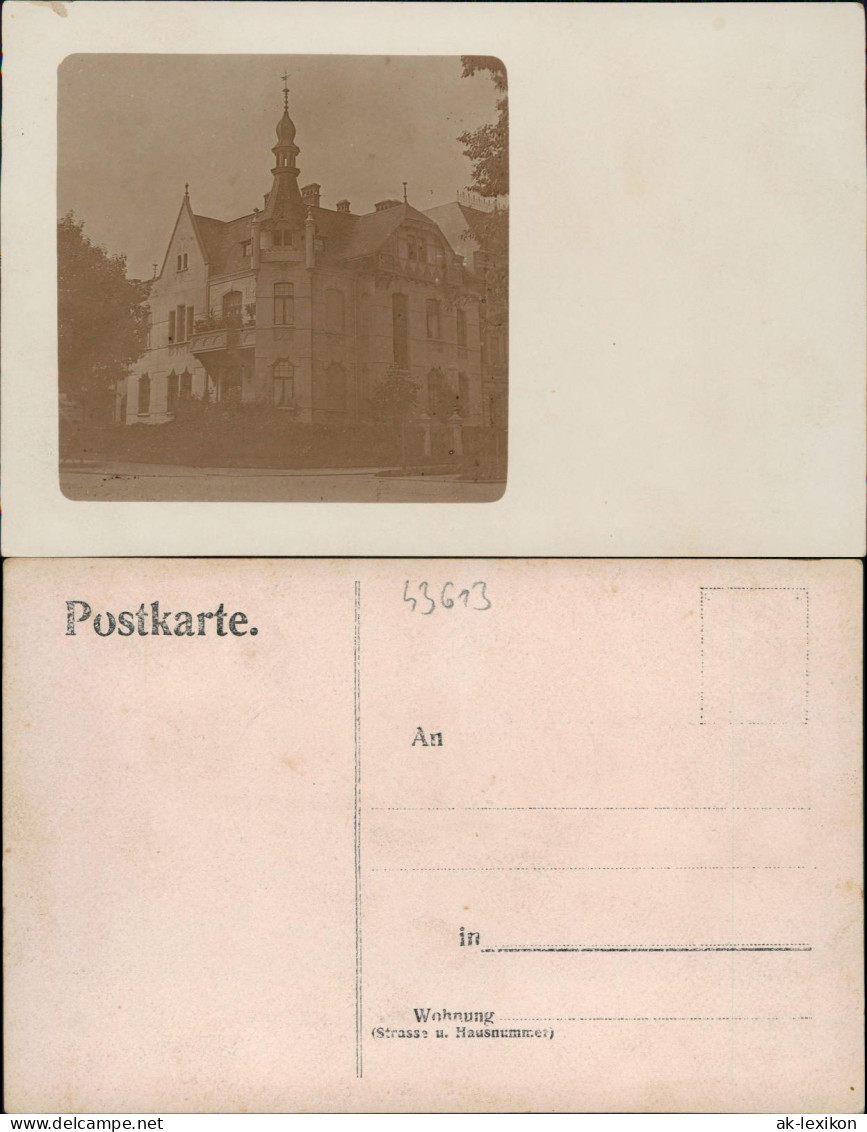 Ansichtskarte  Stadthaus - Fotokarte 1912 - Zu Identifizieren